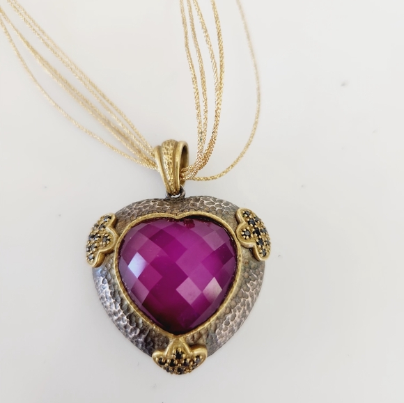 Alan K purple heart necklace 💜 - Picture 5 of 7